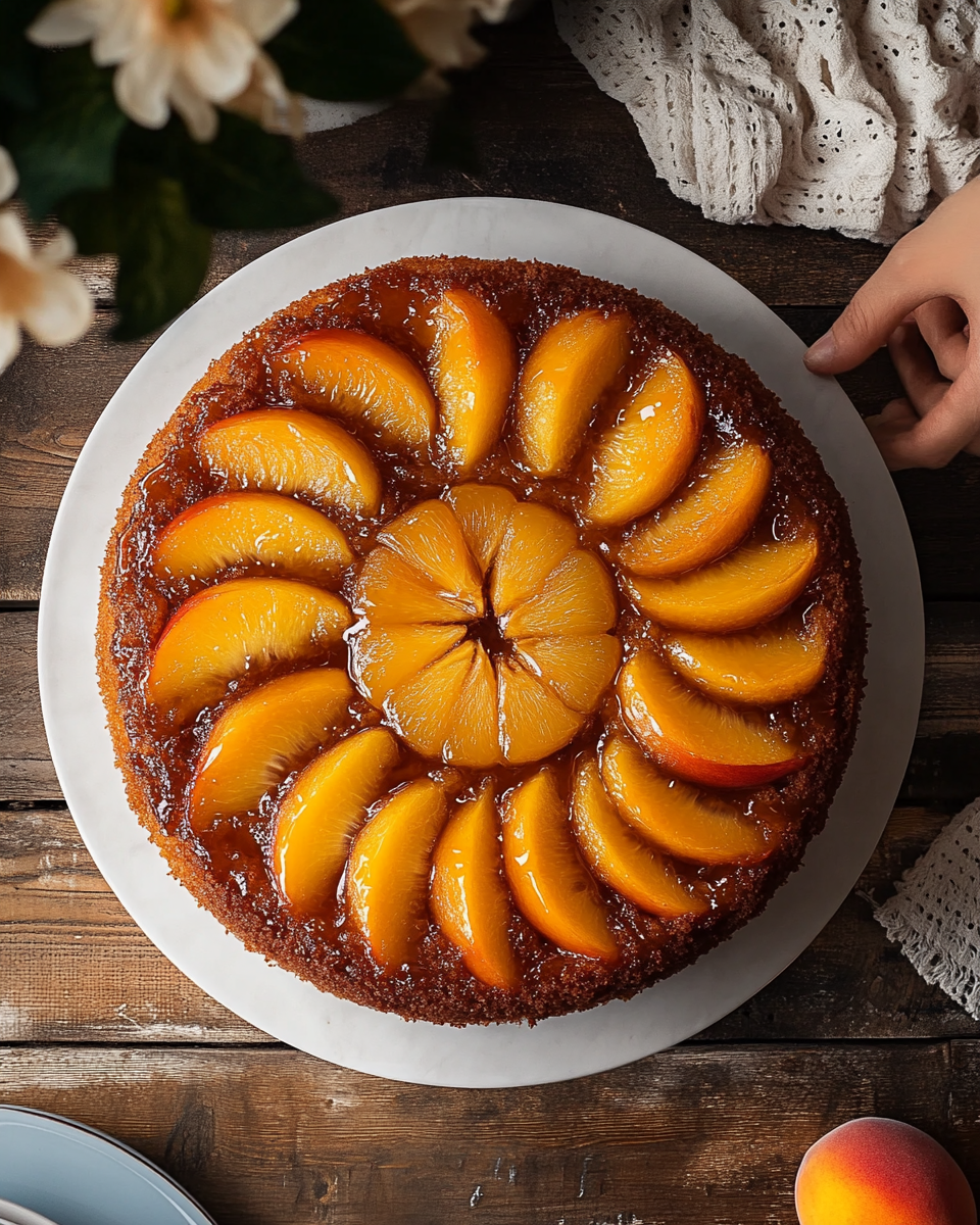 Caramel Peach Upside Delight