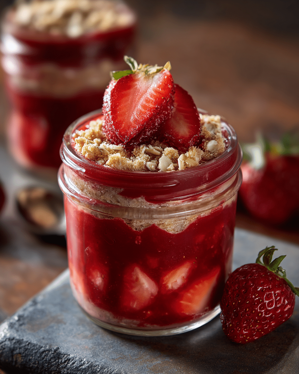 Strawberry Rhubarb Crock Bliss – Crockpot Dessert