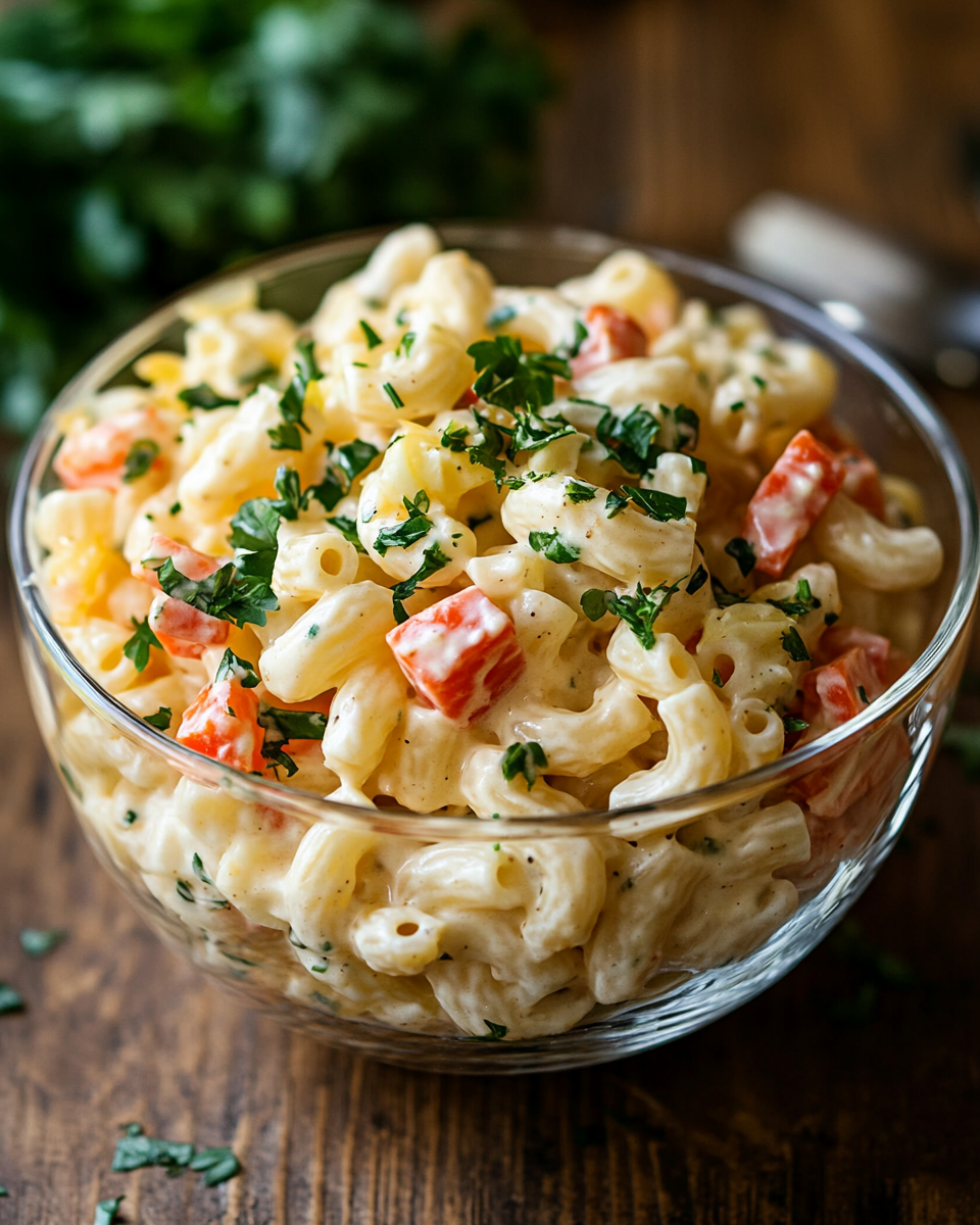 Diners, Drive-Ins & Dives Inspired Macaroni Salad