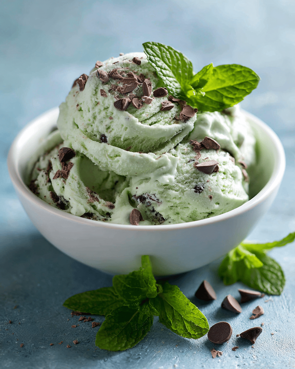 Mint Chocolate Banana Ice Cream