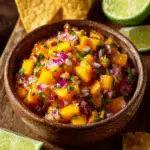 Fresh Peach Salsa with Lime