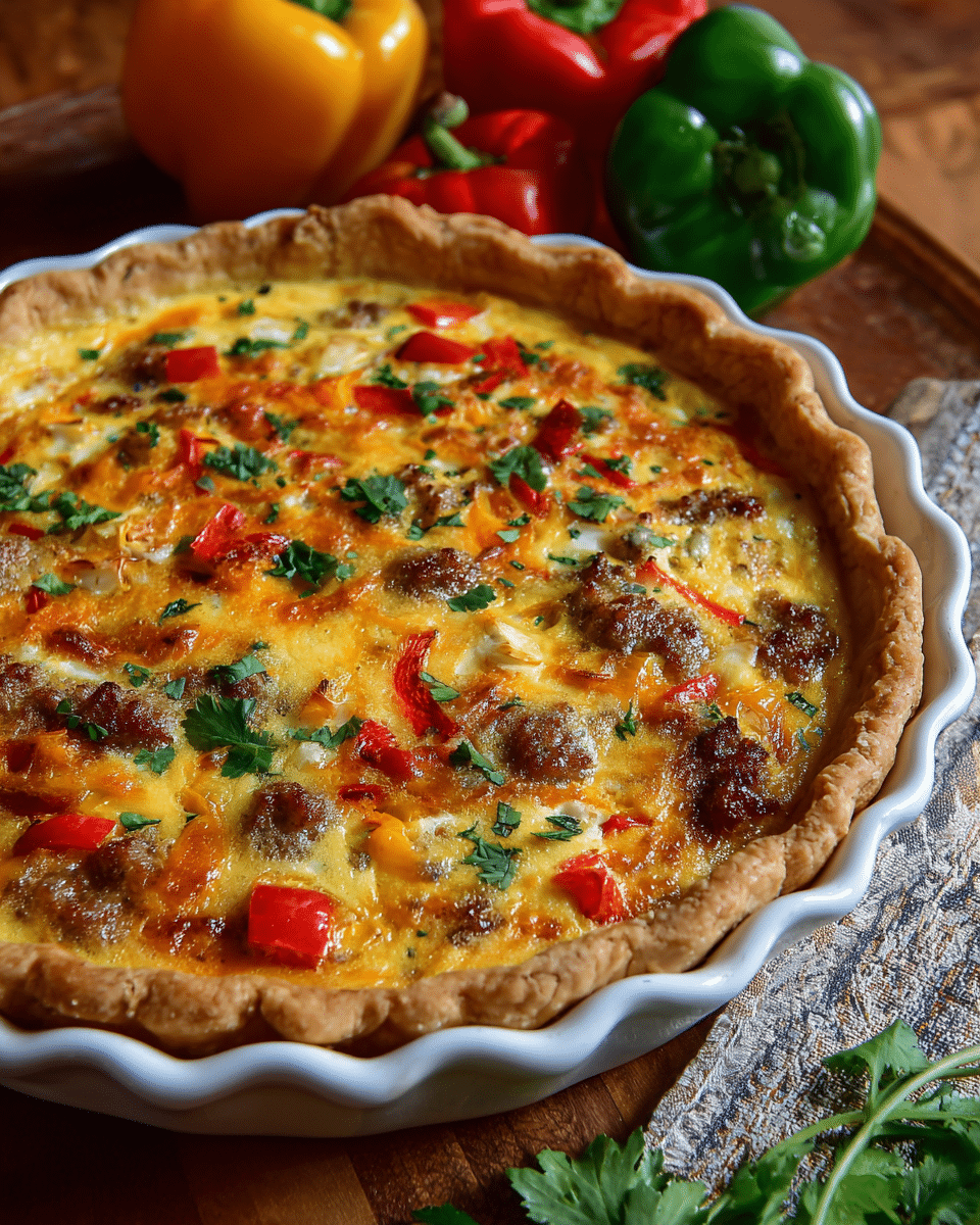 Southwestern Quiche – Spicy, Cheesy & Packed with Flavor