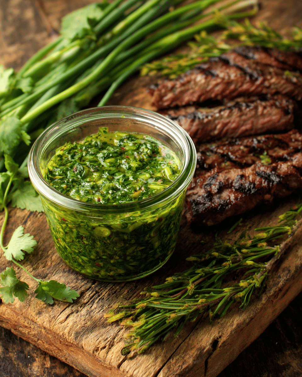 Garlic Scape Chimichurri – Zesty Herb Sauce for Grilled Meats