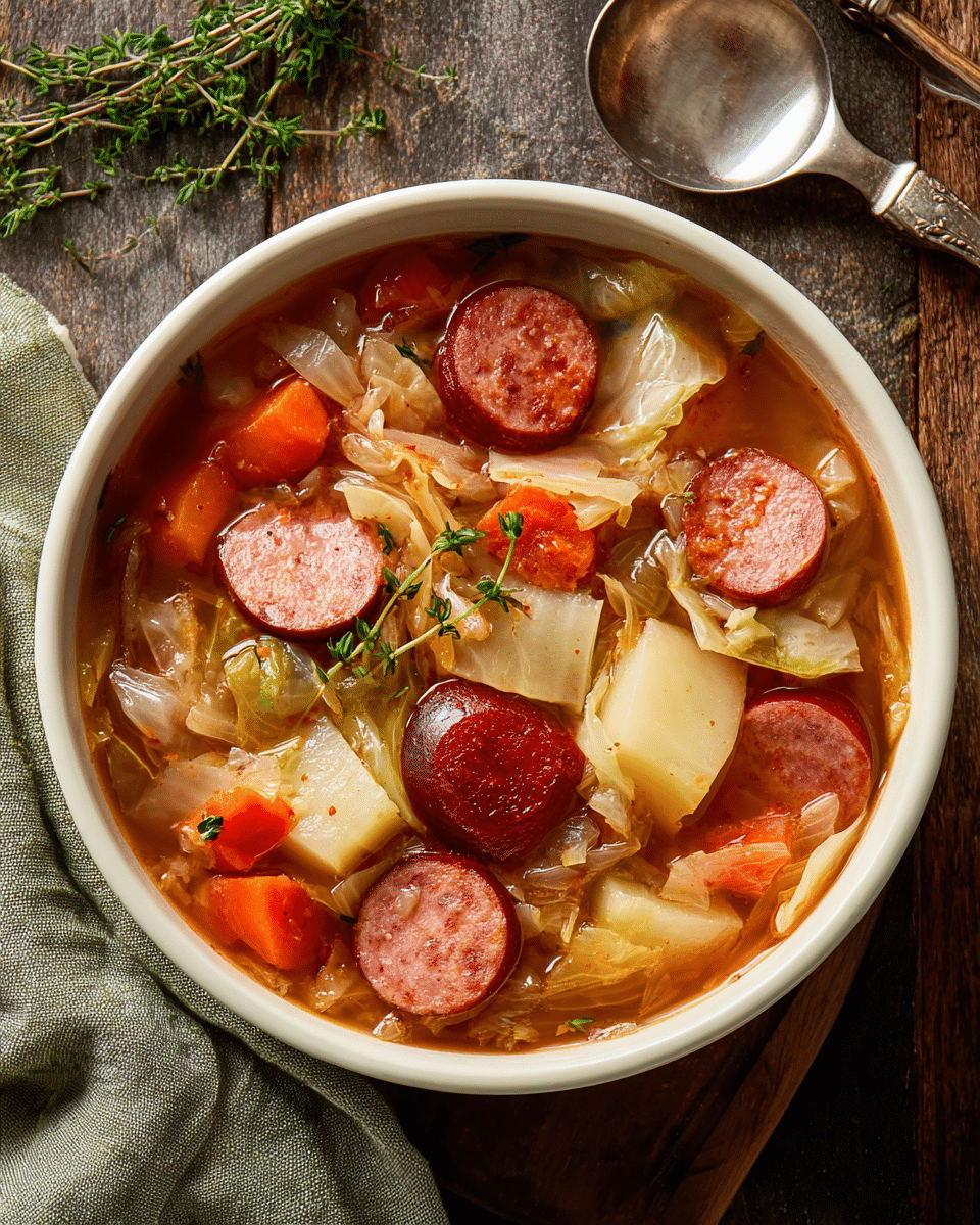 Kielbasa and Cabbage Soup