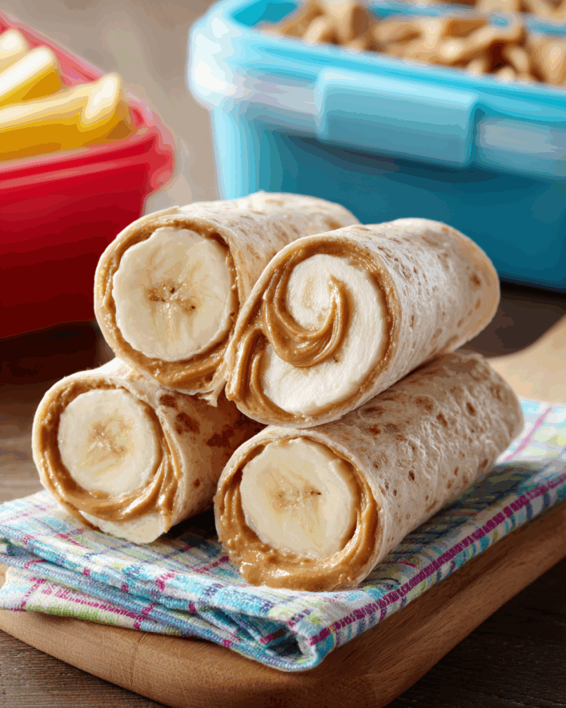 Peanut Butter Banana Roll-Ups – A Sweet & Easy Back to School Lunchbox Treat