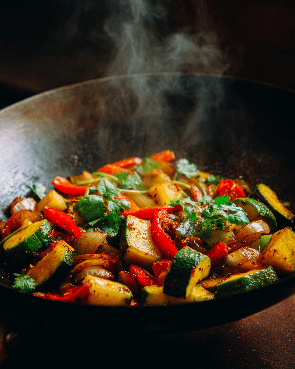 Zesty Patty Pan Squash Stir Fry