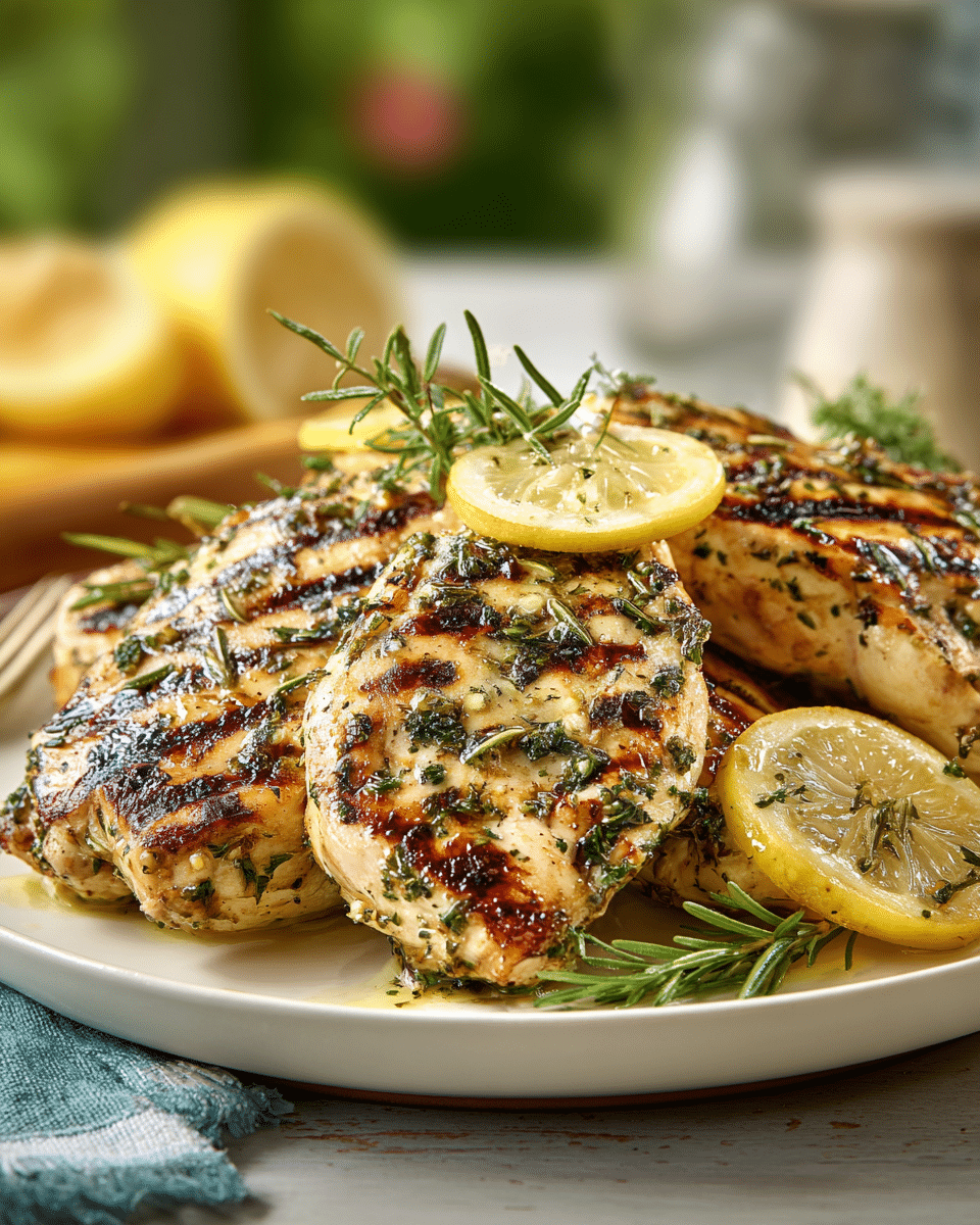 Juicy Lemon Herb Chicken Breast – Easy Grilled Recipe