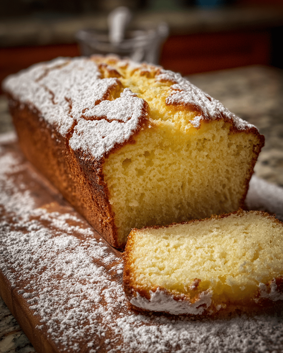 Grandma’s Sour Cream Pound Cake – Moist & Tangy Twist