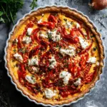 Roasted Red Pepper Quiche – Vibrant & Mediterranean-Inspired