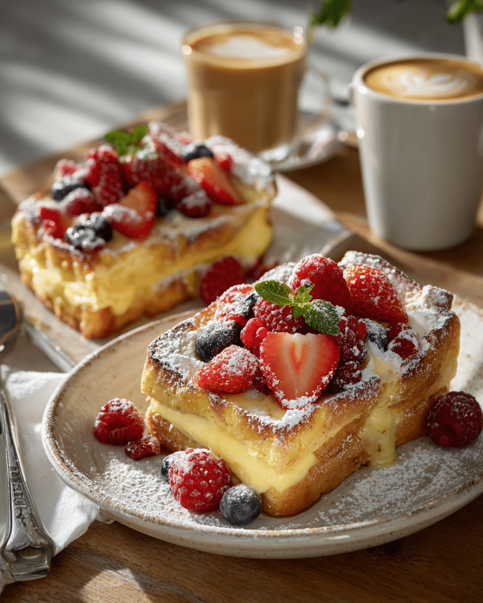 Custard Yogurt Toast – Sweet, Creamy & Breakfast-Perfect