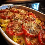 Patty Pan Squash and Tomato Gratin