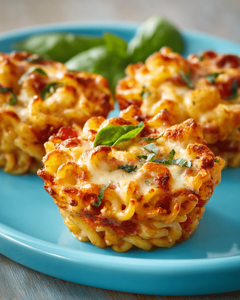 Cheesy Baked Pasta Cups – A Kid-Friendly, Cheesy Back to School Favorite