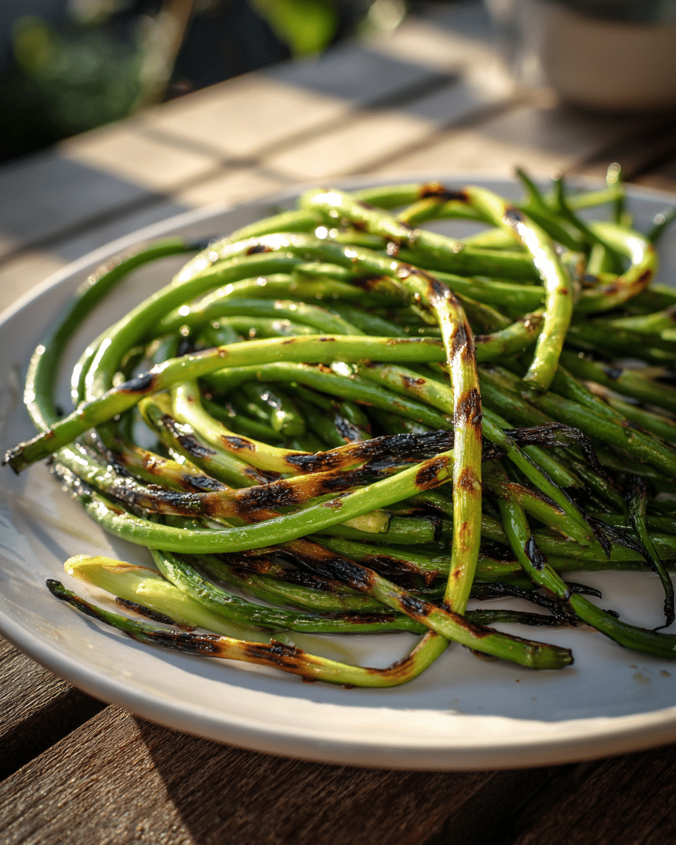 Grilled Garlic Scapes – Smoky, Tender & Simple