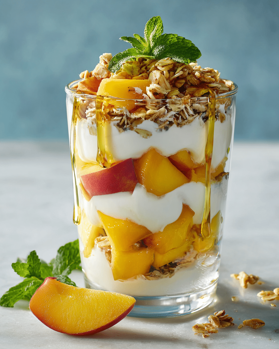 Peach Yogurt Parfait – Layered, Light, And Easy To Prep