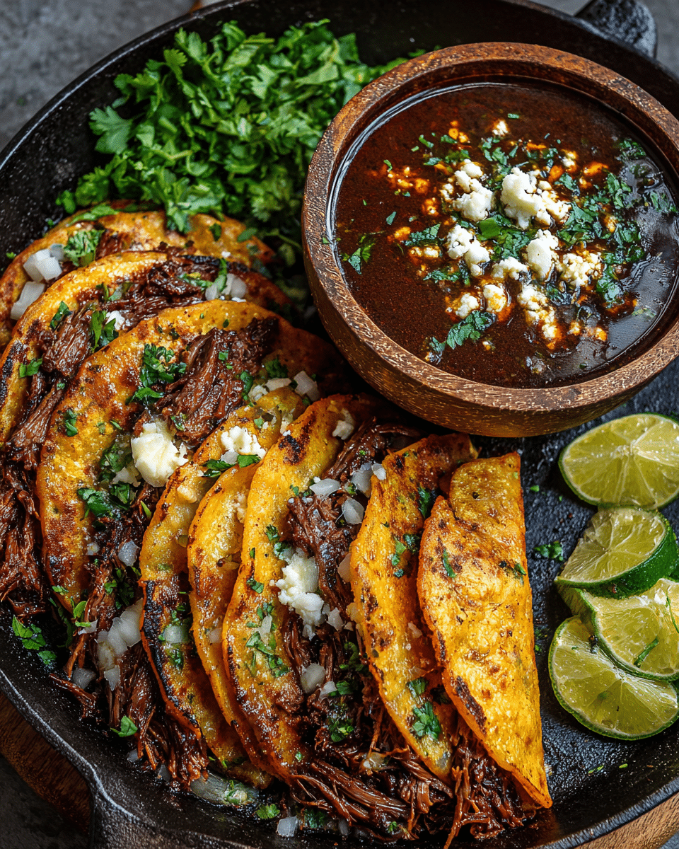 Birria Tacos – Juicy, Cheesy & TikTok-Loved