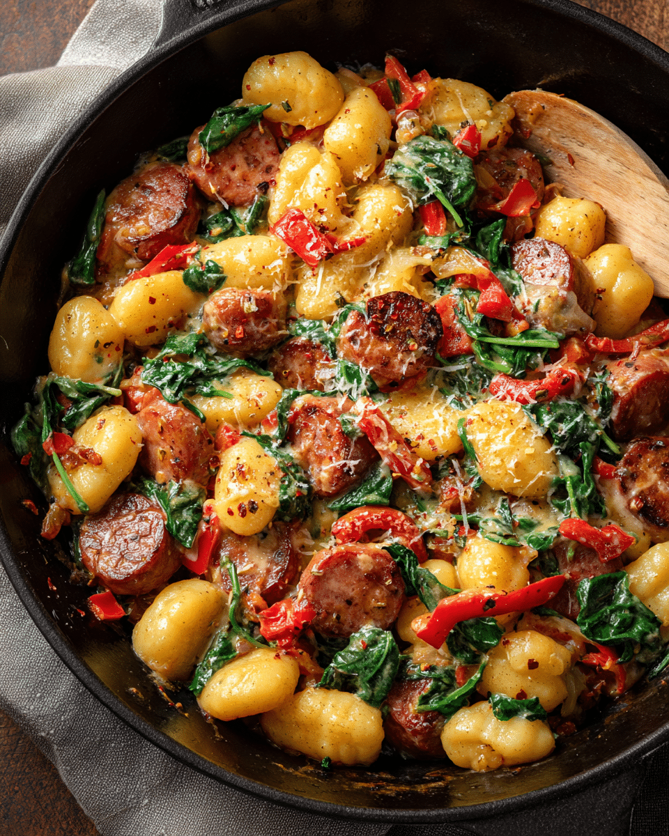 Kielbasa Gnocchi Skillet