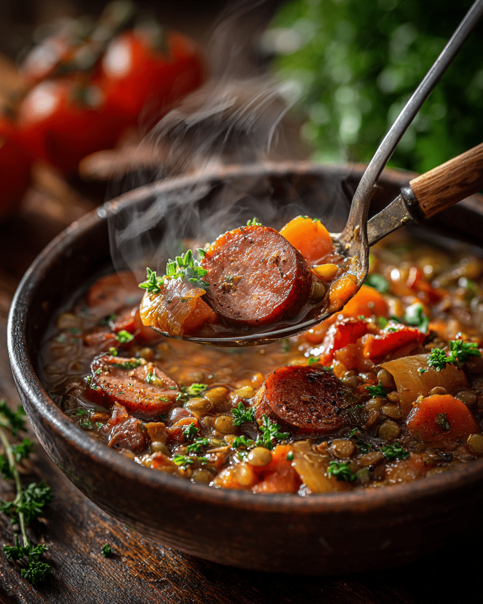 Kielbasa and Lentil Stew