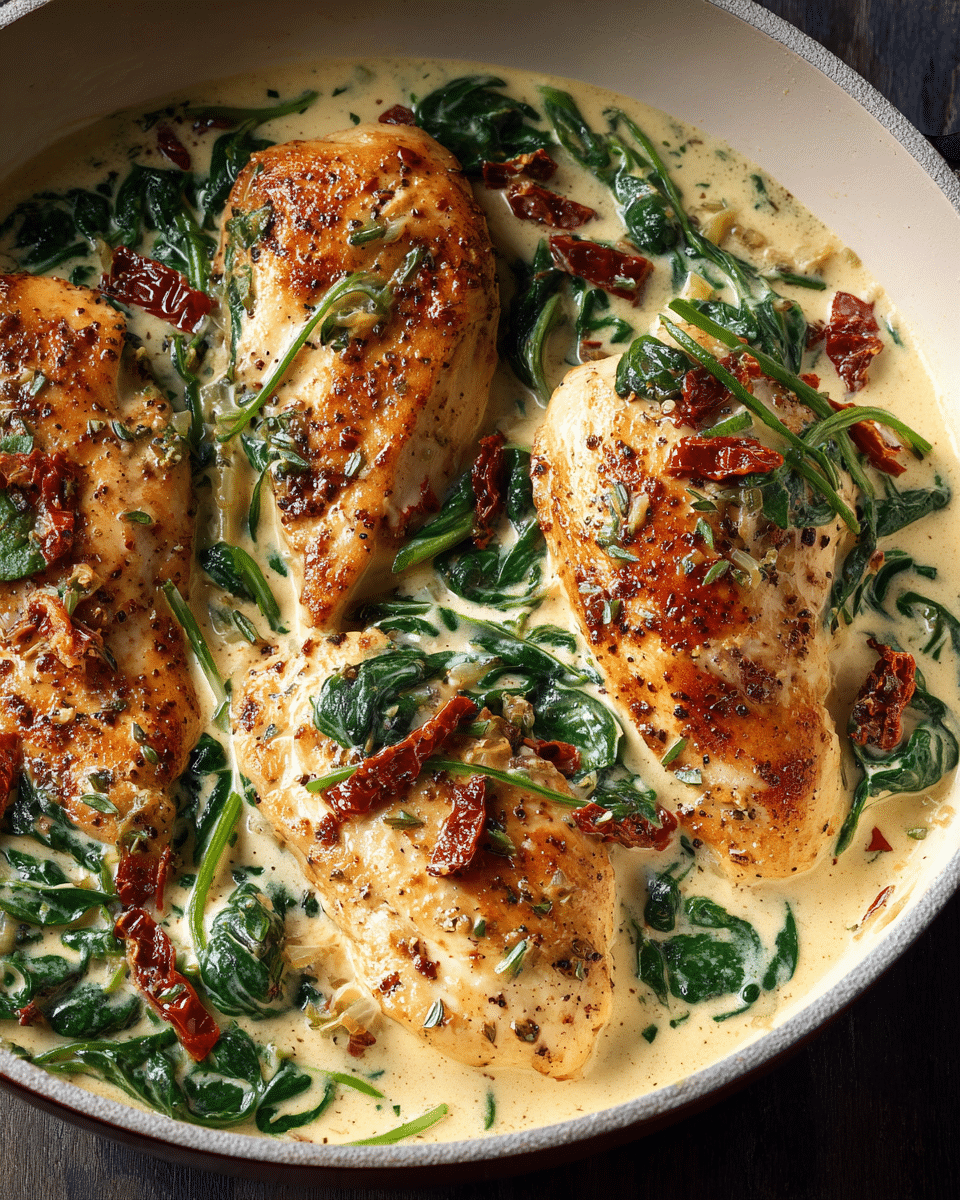 Creamy Tuscan Chicken Breast – One-Pan Dinner Idea