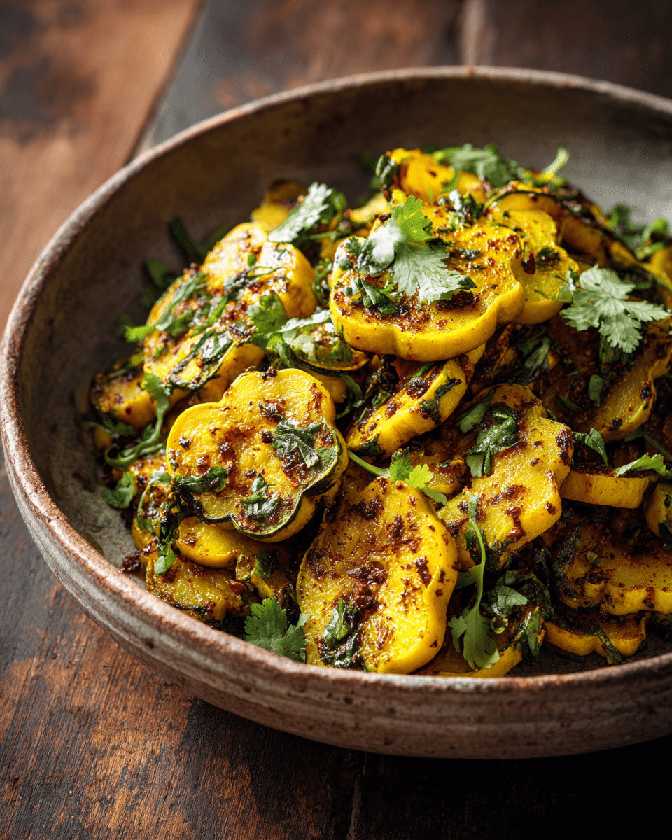 Curry-Spiced Patty Pan Squash
