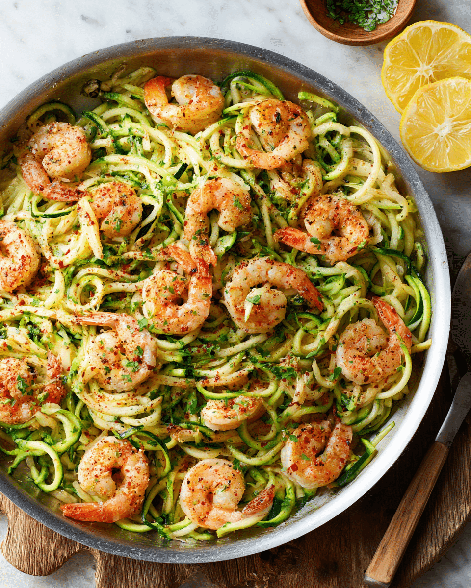 Shrimp Zucchini Pasta