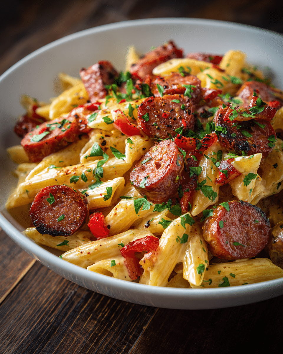 Cajun Kielbasa Pasta