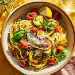 Patty Pan Squash Pasta Primavera