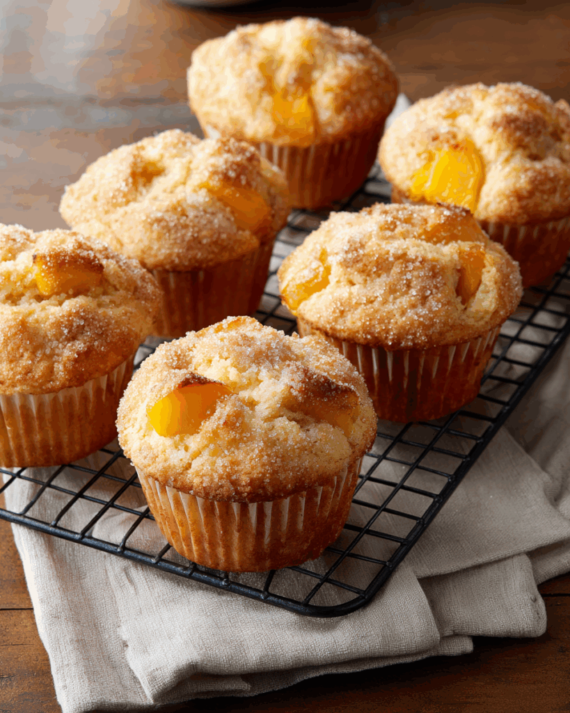 Peach Muffins Recipe – Soft, Moist, And Bakery-Style