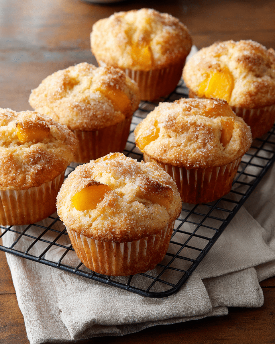 Peach Muffins Recipe – Soft, Moist, And Bakery-Style