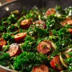 Kielbasa and Kale Skillet