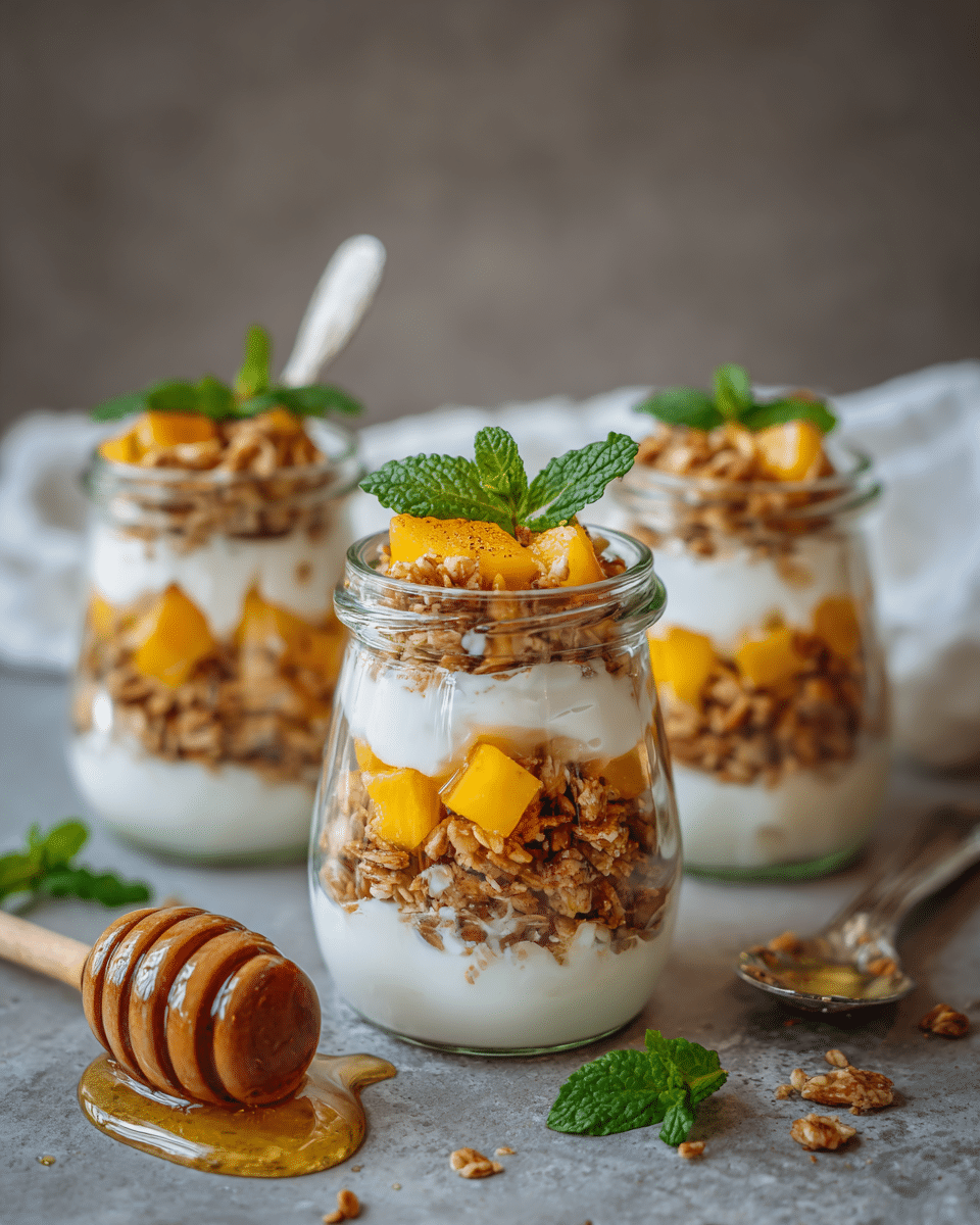Peaches And Granola Cups – No-Bake Breakfast Delight