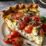 Fresh Tomato Basil Quiche – A Garden-Fresh Classic