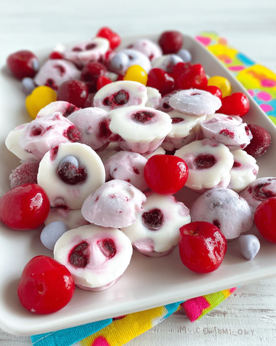 Frozen Cherry Yogurt Bites – Healthy Summer Snack Idea