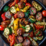 Air Fryer Kielbasa with Veggies