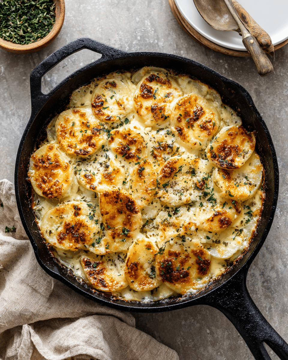 Cheesy Kohlrabi Gratin