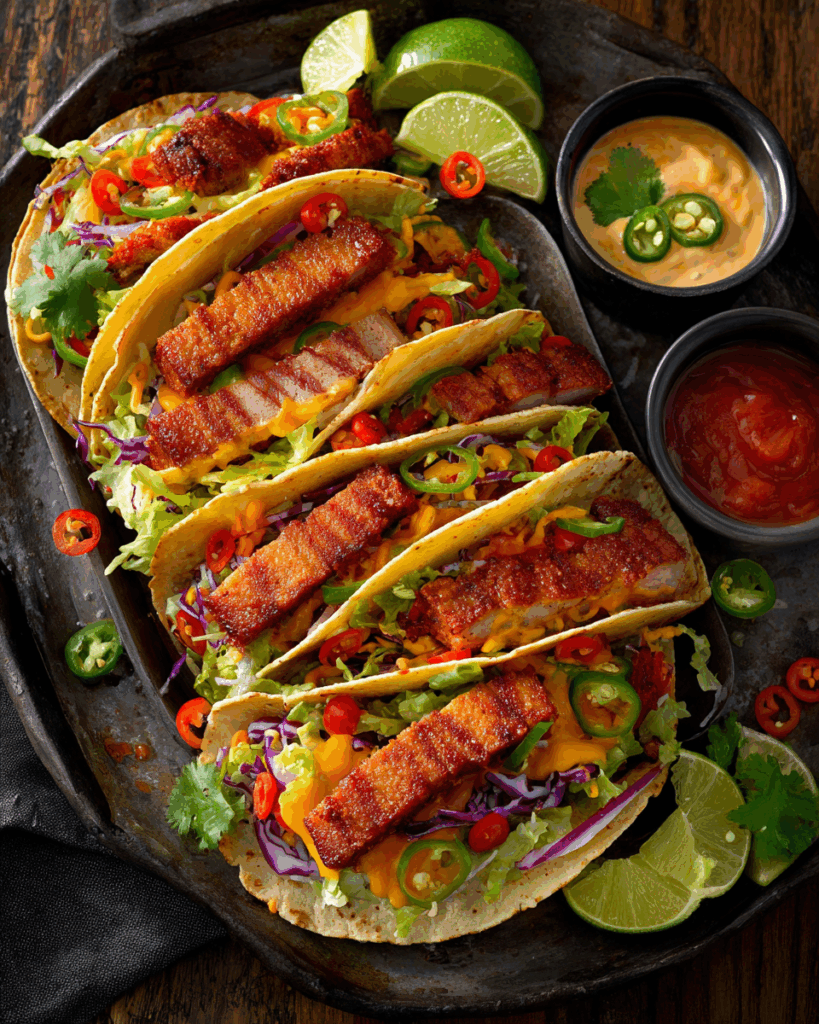 Luncheon Meat Tacos – Spicy, Crispy & Twist on a Classic