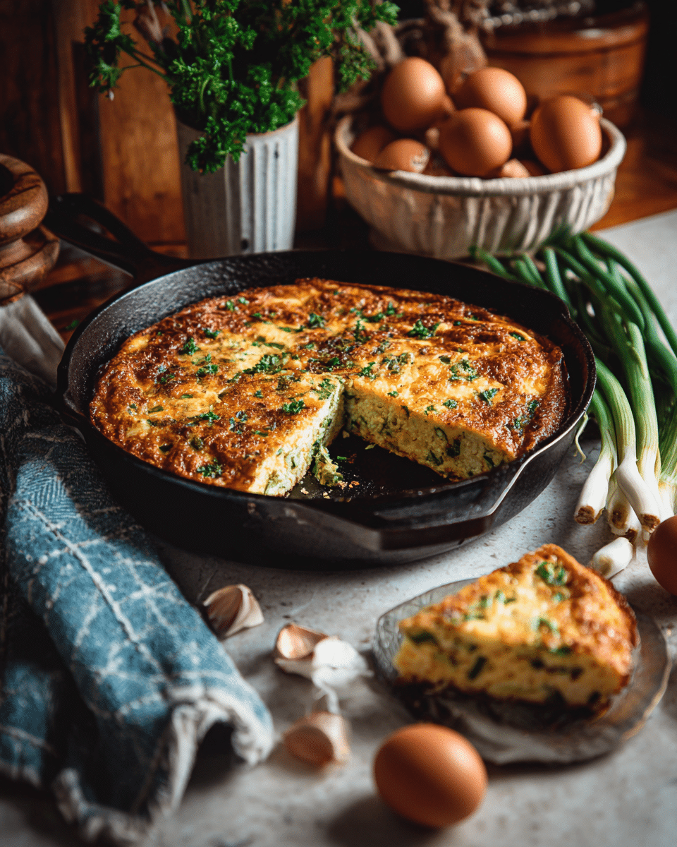 Garlic Scape Frittata – Savory Breakfast or Brunch Recipe