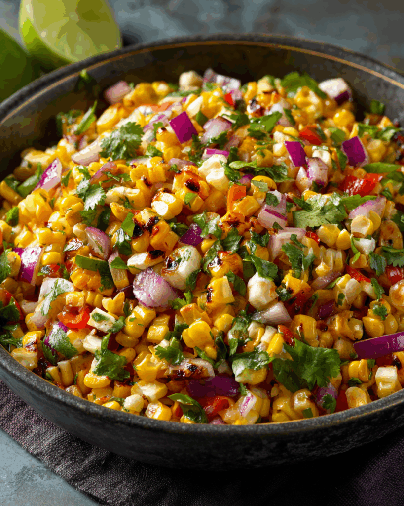 Labor Day Grilled Corn Salsa – Fresh, Smoky & Colorful