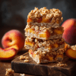 Peaches and Oatmeal Bars – Soft, Wholesome & Sweet On-the-Go Snack