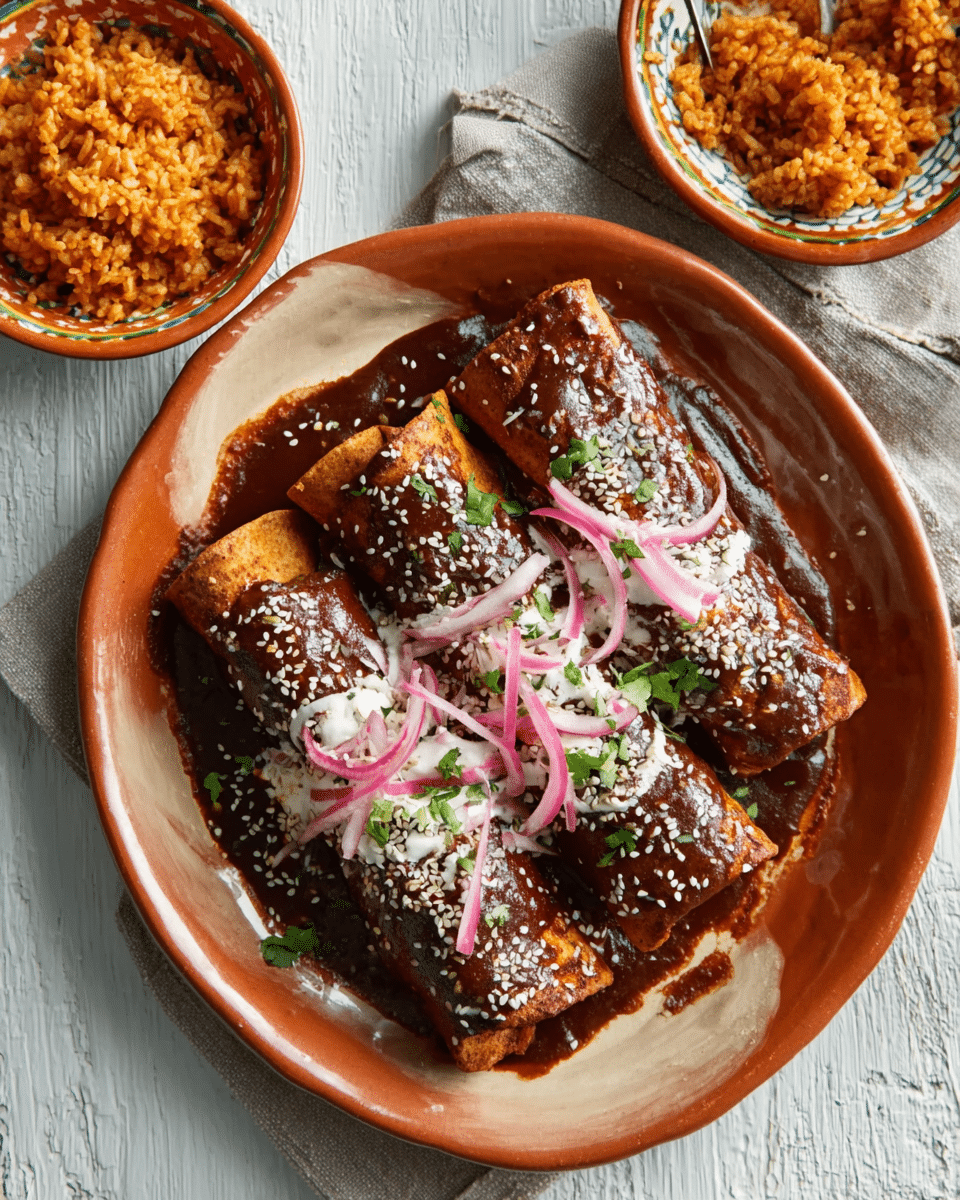 Mole Enchiladas – Saucy, Festive Mexican Independence Day Food