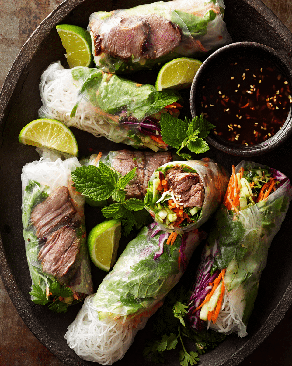 Brisket Summer Rolls – Fresh Labor Day Crowd-Pleaser
