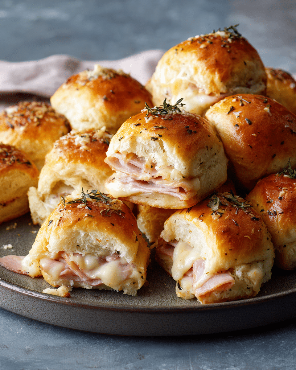 Mini Ham & Cheese Rolls – Bite-Sized Classic Football Food
