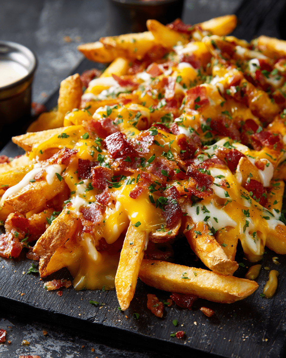 Cheese Fries Loaded – Gooey, Bacon-Topped Football Food