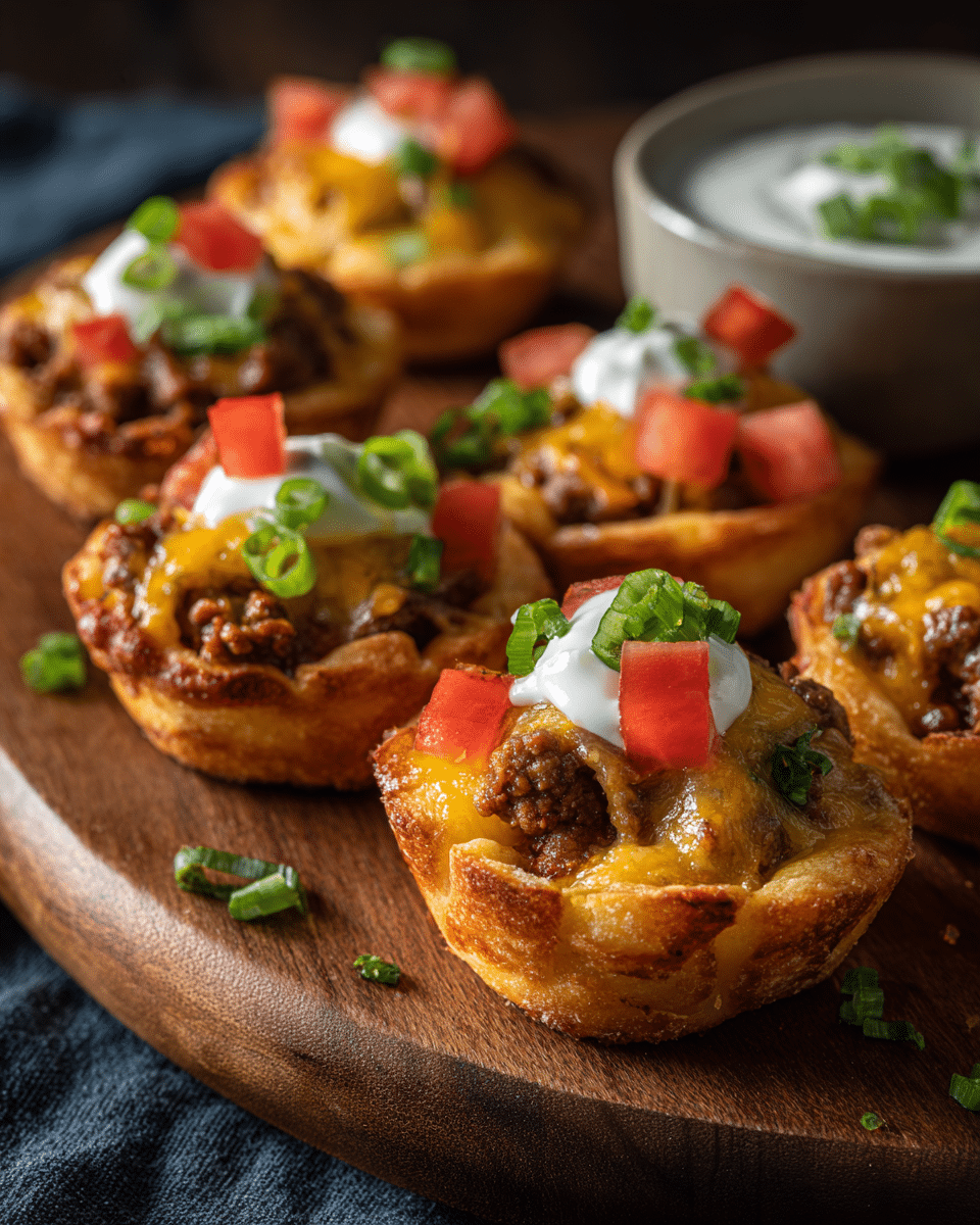 Cheeseburger Pizza Bites – Cheeseburger Flavors Football Food