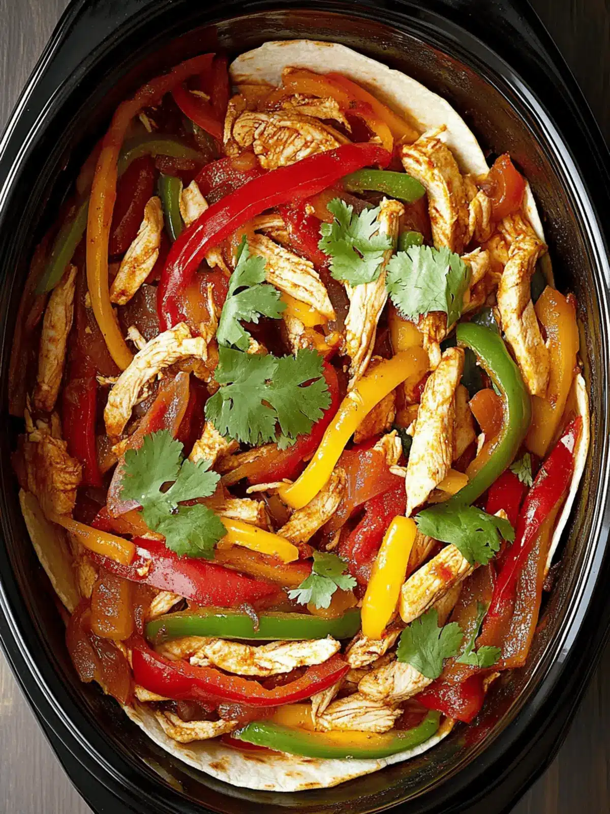 Slow Cooker Chicken Fajitas