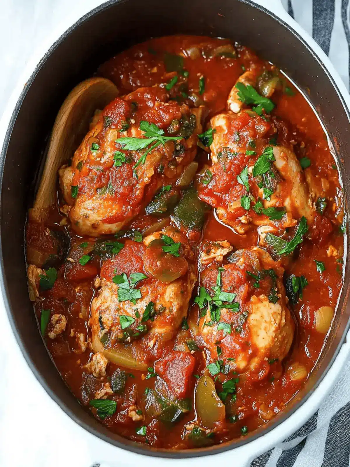 Easy Healthy Slow Cooker Chicken Cacciatore for Busy Nights 5 Slow Cooker Chicken Cacciatore