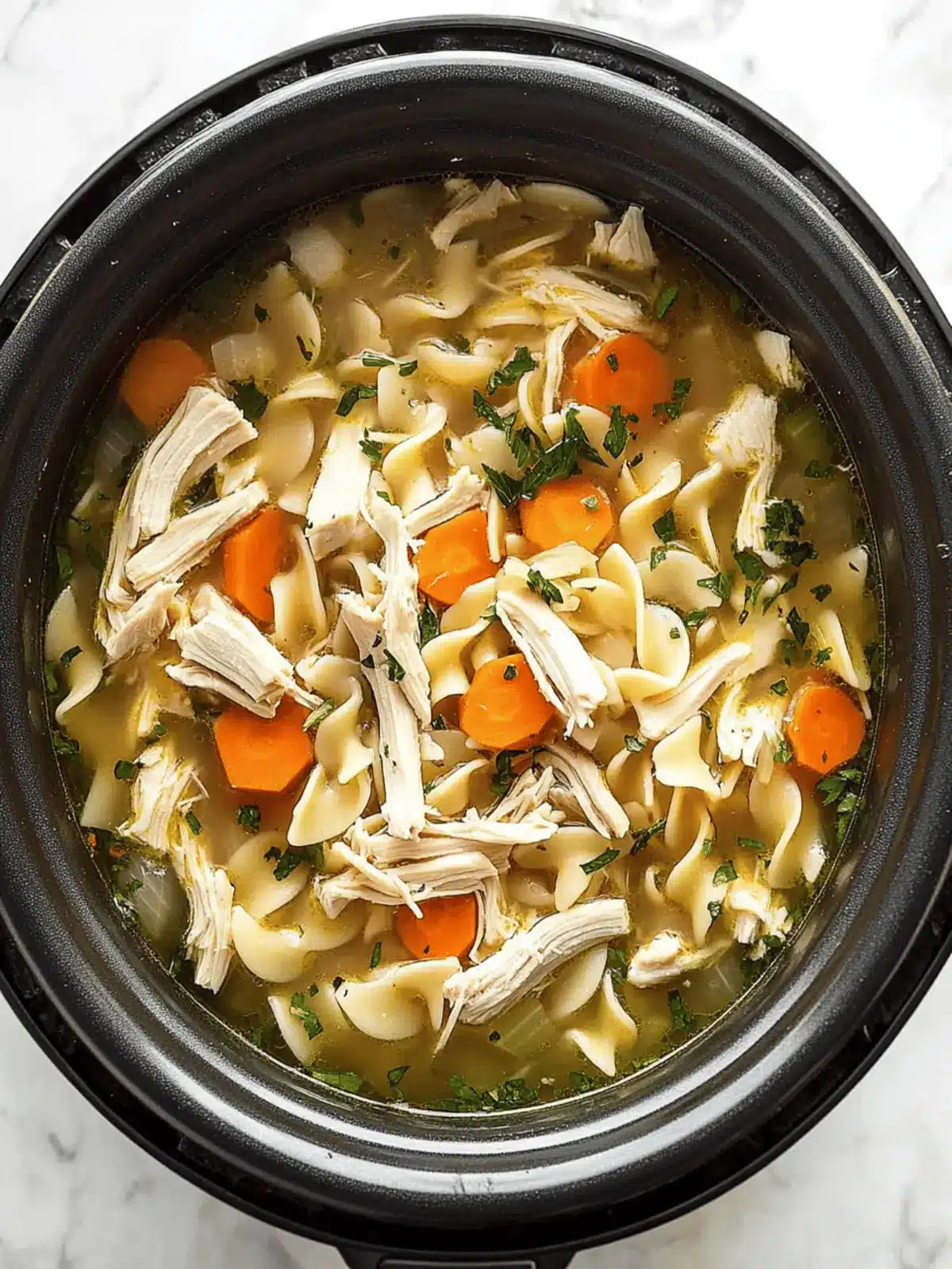 Slow Cooker Chicken Noodle Soup
