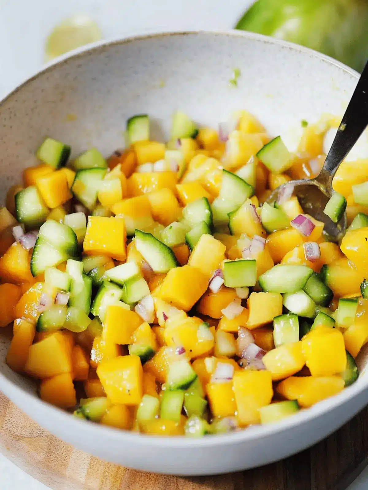 Fresh Mango Salsa with Cucumber: A Zesty Summer Delight