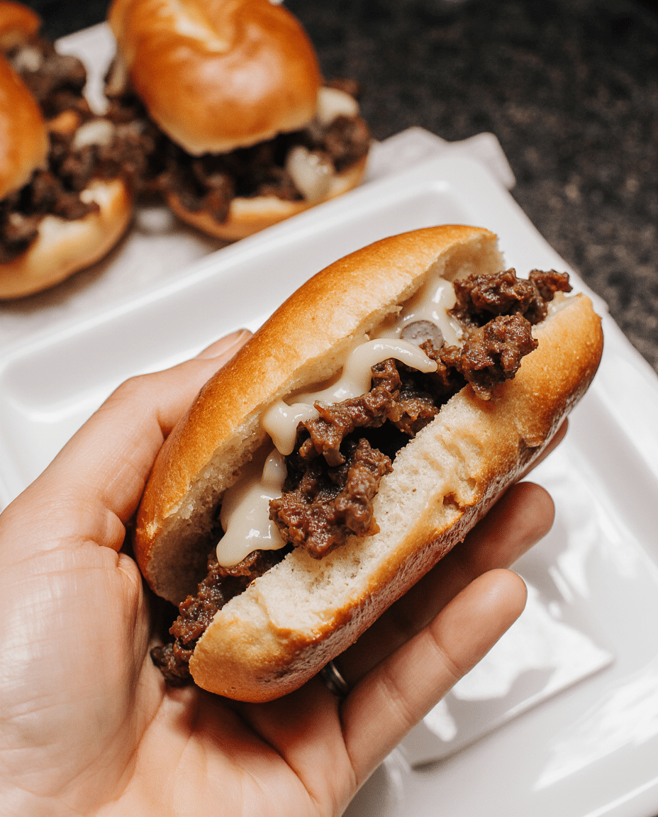 Football Food Mini Philly Cheesesteaks – Tiny, Flavor-Packed Handhelds