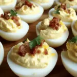 Bacon and Cheddar Deviled Eggs