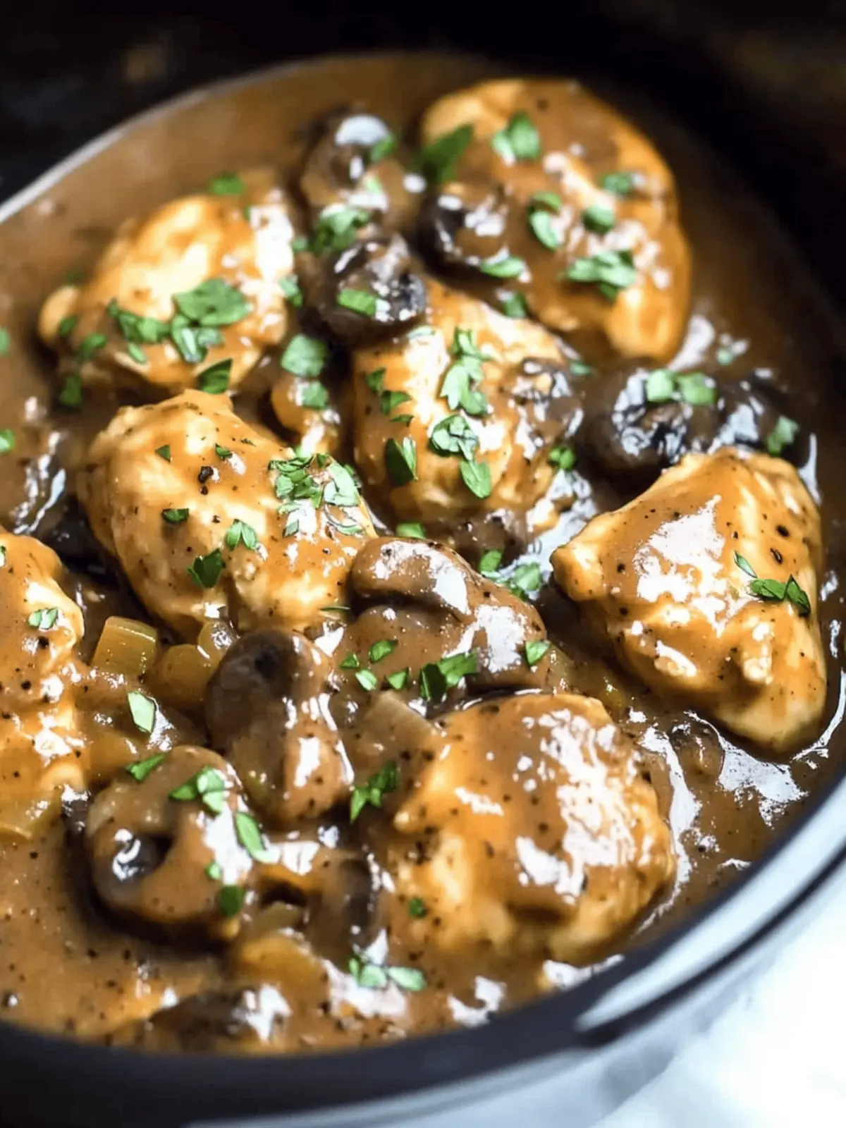 Crock Pot Chicken Marsala